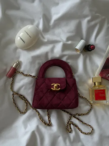 Chanel Kelly Micro Burgundy/Gold