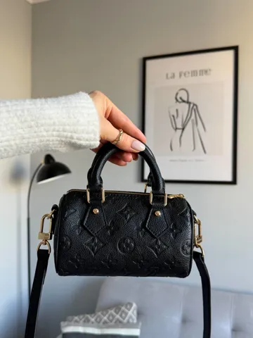 Louis Vuitton Speedy Nano Monogram Empreinte Black