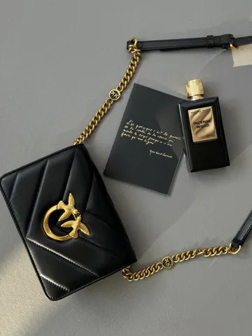 Pinko Mini Love Bag Click Big Chevron Black [оригінальна коробка]
